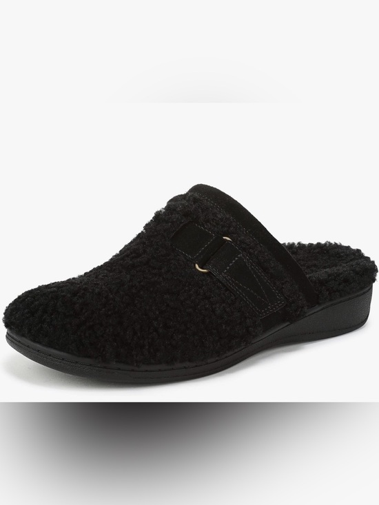 Vionic Shoes - Vionic womens Izzy Mule Slippers Size 9 Cozy Black faux-shearling